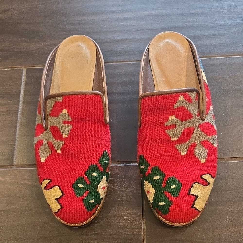Kilim ONE OF A KIND  Turkish Mules Sz 3